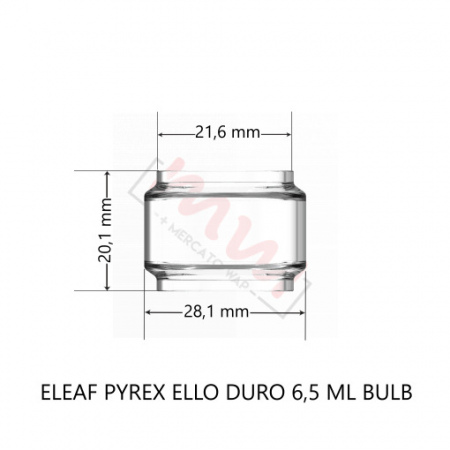 ELEAF ELLO DURO PYREX/TULEJKA/SZKIEŁKO BULB 6,5 ML